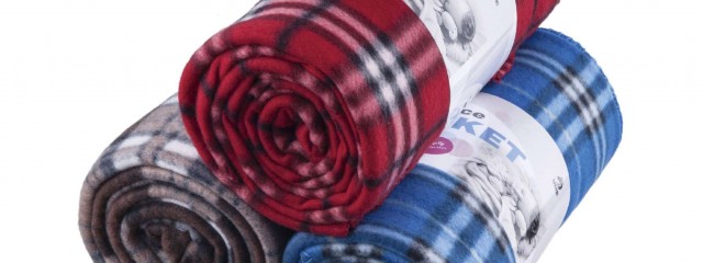 Polar Fleece Blanket In Plaid