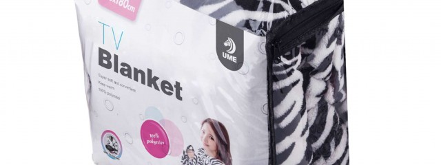 Printed Coral Fleece TV Blanket