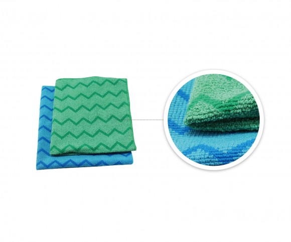 Microfiber Cloth With Wavy Stitches