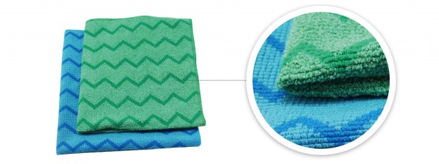 Microfiber Cloth With Wavy Stitches