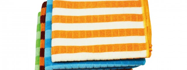 Microfiber Cleaning Cloth In Colored Plaid