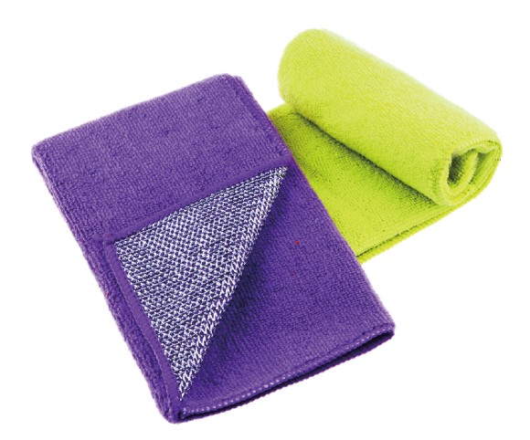 Microfiber Cloth With Silver Scrubber