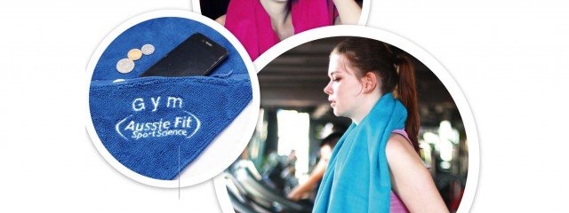 Microfiber Sport Towel With Zip Pocket