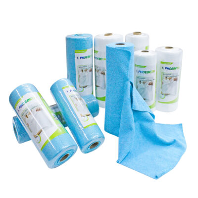 microfiber hand-torn cleaning cloth roll